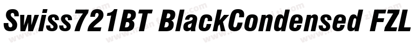 Swiss721BT BlackCondensed FZLTCHK字体转换